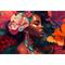 Sparkly Selections African Woman Floral Diamond Painting Kit, Round Diamonds